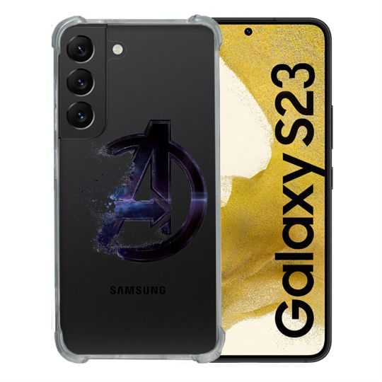 Coque Renforcée En Verre Trempé Transparente Pour Samsung Galaxy S23 Avenger
