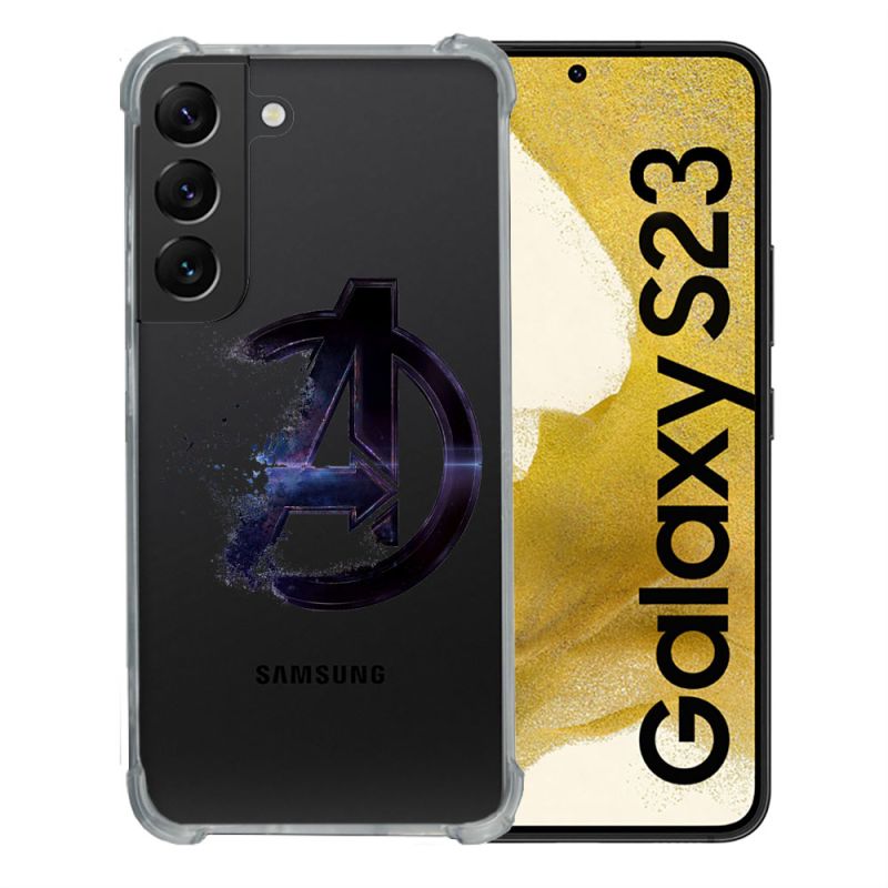 Coque Renforcée En Verre Trempé Transparente Pour Samsung Galaxy S23 Avenger