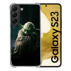 Coque Renforcée En Verre Trempé Pour Samsung Galaxy S23 Star Wars - Yoda sombre
