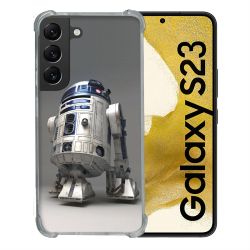 Coque Renforcée En Verre Trempé Pour Samsung Galaxy S23 Star Wars - R2D2