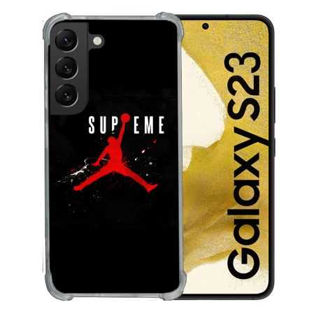 Coque Renforcée En Verre Trempé Pour Samsung Galaxy S23 Jordan Supreme Noir