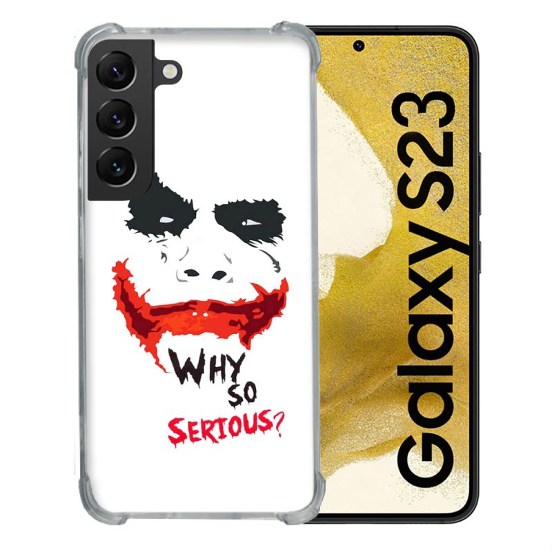 Coque Renforcée En Verre Trempé Pour Samsung Galaxy S23 Joker Blanc