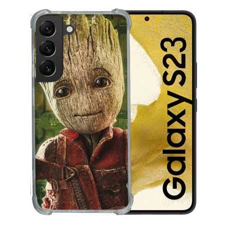 Coque Renforcée En Verre Trempé Pour Samsung Galaxy S23 Groot Vert