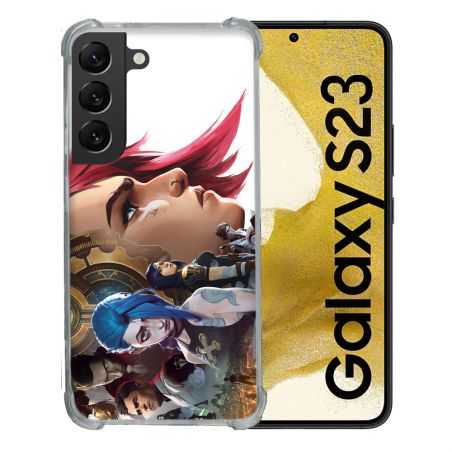 Coque Renforcée En Verre Trempé Pour Samsung Galaxy S23 Arcane Jynx Sœur