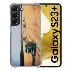 Coque Renforcée En Verre Trempé Pour Samsung Galaxy S23 Plus Agriculture Moissonneuse