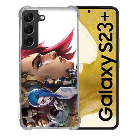 Coque Renforcée En Verre Trempé Pour Samsung Galaxy S23 Plus Arcane Jynx Sœur