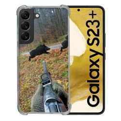 Coque Renforcée En Verre Trempé Pour Samsung Galaxy S23 Plus Chasse Vision Tir