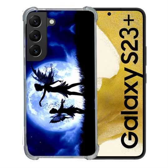 Coque Renforcée En Verre Trempé Pour Samsung Galaxy S23 Plus Fantastique Fee Lune