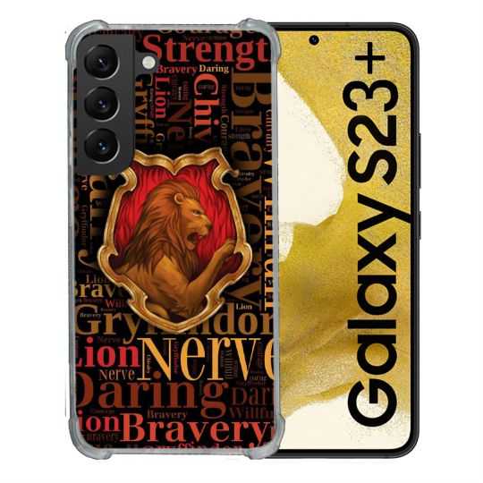Coque Renforcée En Verre Trempé Pour Samsung Galaxy S23 Plus Harry Potter Griffondor