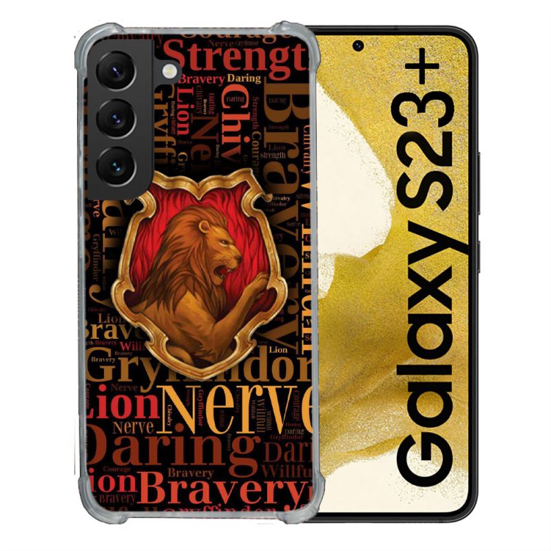 Coque Renforcée En Verre Trempé Pour Samsung Galaxy S23 Plus Harry Potter Griffondor