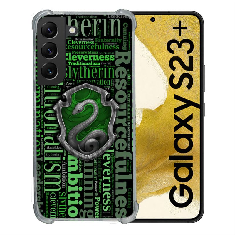 Coque Renforcée En Verre Trempé Pour Samsung Galaxy S23 Plus Harry Potter Serpentar