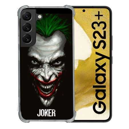 Coque Renforcée En Verre Trempé Pour Samsung Galaxy S23 Plus Joker Noir