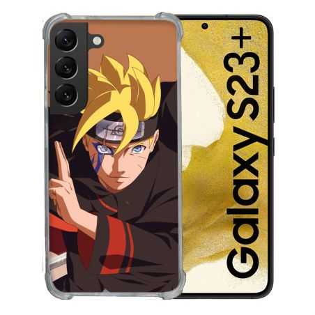 Coque Renforcée En Verre Trempé Pour Samsung Galaxy S23 Plus Manga Boruto Signe