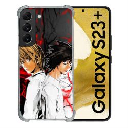 Coque Renforcée En Verre Trempé Pour Samsung Galaxy S23 Plus Manga Death Note Duo
