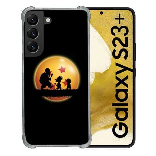 Coque Renforcée En Verre Trempé Pour Samsung Galaxy S23 Plus Manga Dragon Ball Vintage