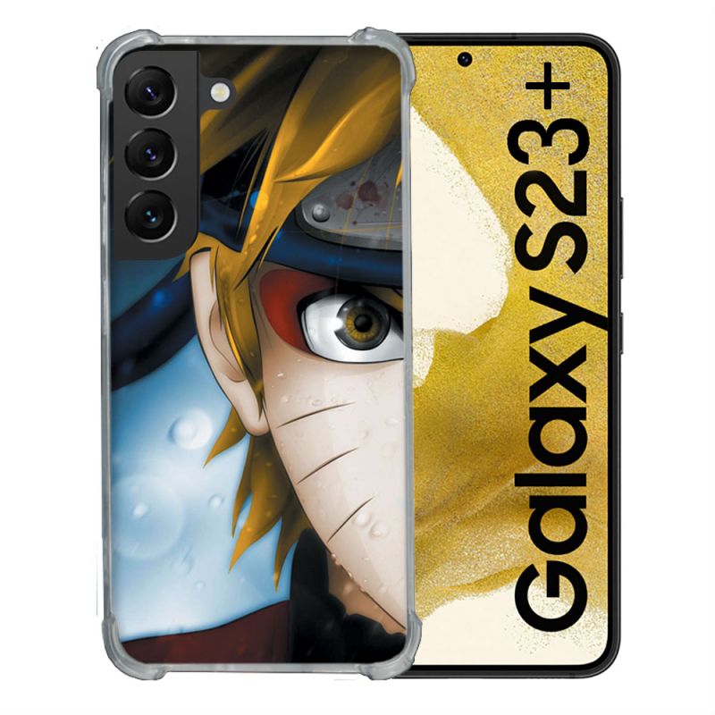 Coque Renforcée En Verre Trempé Pour Samsung Galaxy S23 Plus Manga Naruto Blanc