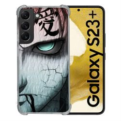 Coque Renforcée En Verre Trempé Pour Samsung Galaxy S23 Plus Manga Naruto Gaara
