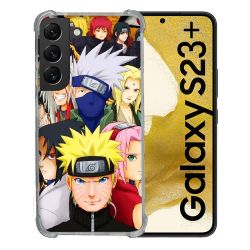 Coque Renforcée En Verre Trempé Pour Samsung Galaxy S23 Plus Manga Naruto Team