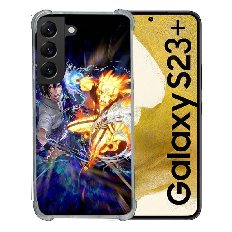 Coque Renforcée En Verre Trempé Pour Samsung Galaxy S23 Plus Manga Naruto VS