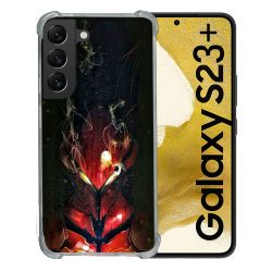 Coque Renforcée En Verre Trempé Pour Samsung Galaxy S23 Plus Manga Solo Leveling Igris