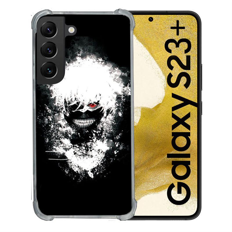 Coque Renforcée En Verre Trempé Pour Samsung Galaxy S23 Plus Manga Tokyo Ghoul Kaneki Tag