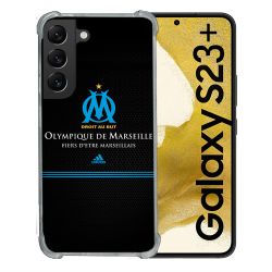Coque Renforcée En Verre Trempé Pour Samsung Galaxy S23 Plus Olympique Marseille OM Fier etre Marseillais