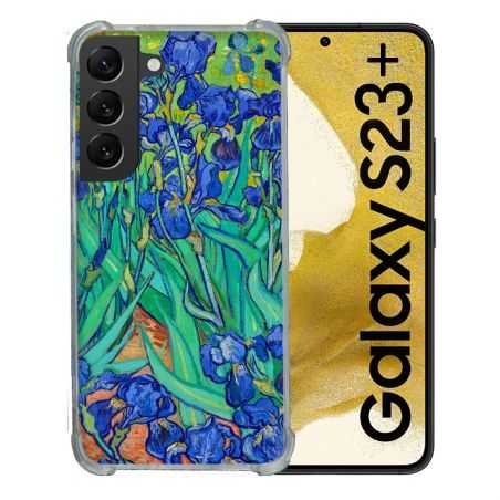 Coque Renforcée En Verre Trempé Pour Samsung Galaxy S23 Plus Peinture Iris