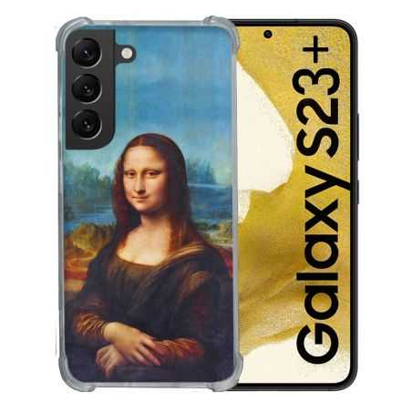 Coque Renforcée En Verre Trempé Pour Samsung Galaxy S23 Plus Peinture Joconde