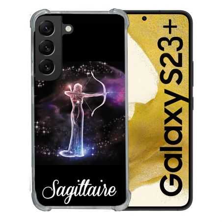 Coque Renforcée En Verre Trempé Pour Samsung Galaxy S23 Plus Signe Zodiaque 2 Sagittaire