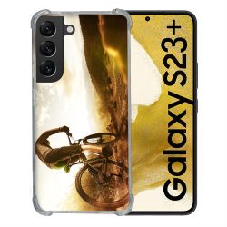 Coque Renforcée En Verre Trempé Pour Samsung Galaxy S23 Plus Sport VTT Soleil