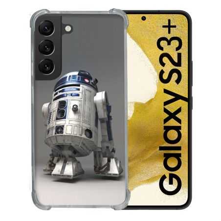 Coque Renforcée En Verre Trempé Pour Samsung Galaxy S23 Plus Star Wars - R2D2