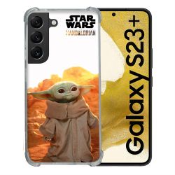 Coque Renforcée En Verre Trempé Pour Samsung Galaxy S23 Plus Star Wars - Yoda bebe soleil