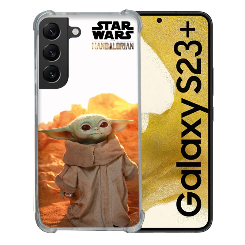 Coque Renforcée En Verre Trempé Pour Samsung Galaxy S23 Plus Star Wars - Yoda bebe soleil