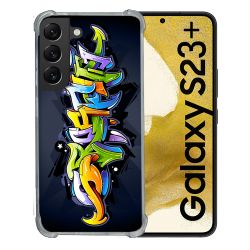 Coque Renforcée En Verre Trempé Pour Samsung Galaxy S23 Plus Street Art Graffiti