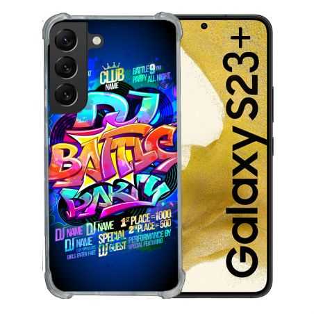 Coque Renforcée En Verre Trempé Pour Samsung Galaxy S23 Plus Street Art Rap