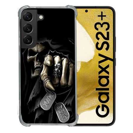 Coque Renforcée En Verre Trempé Pour Samsung Galaxy S23 Plus Tete de Mort Your Next