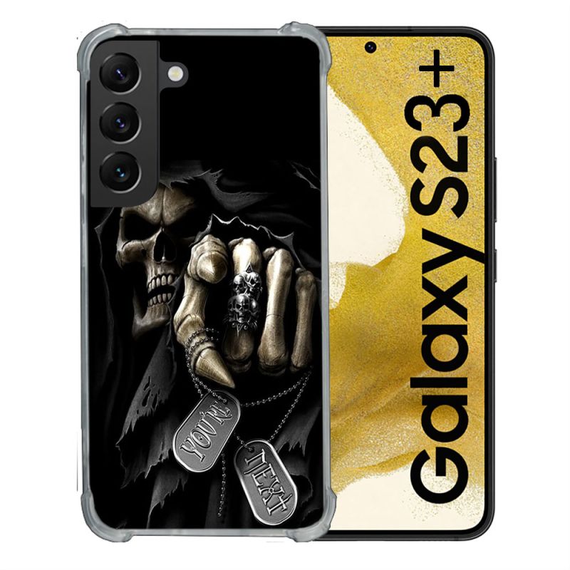 Coque Renforcée En Verre Trempé Pour Samsung Galaxy S23 Plus Tete de Mort Your Next