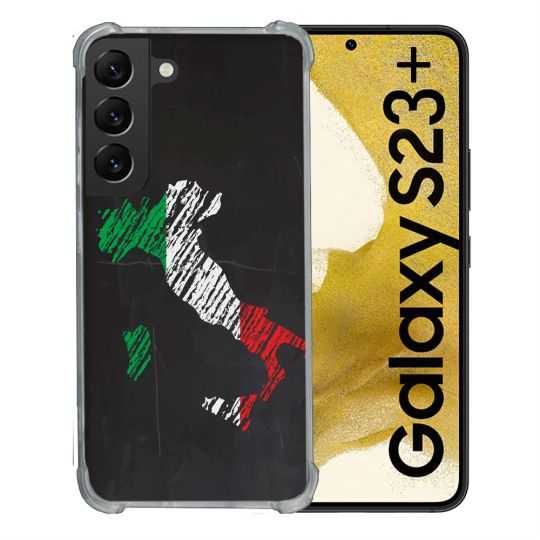 Coque Renforcée En Verre Trempé Pour Samsung Galaxy S23 Plus Voyage Italie Botte