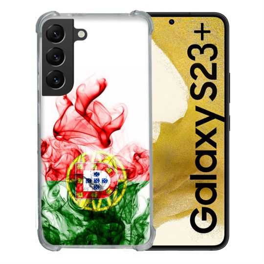 Coque Renforcée En Verre Trempé Pour Samsung Galaxy S23 Plus Voyage Portugal Flamme