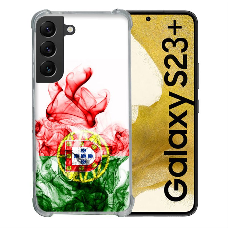 Coque Renforcée En Verre Trempé Pour Samsung Galaxy S23 Plus Voyage Portugal Flamme