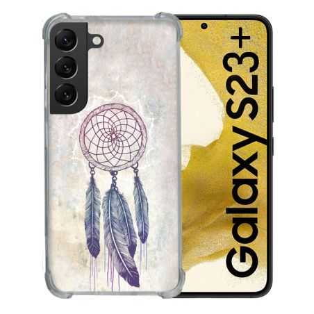 Coque Renforcée En Verre Trempé Pour Samsung Galaxy S23 Plus Zen Attrape Reve Blanc