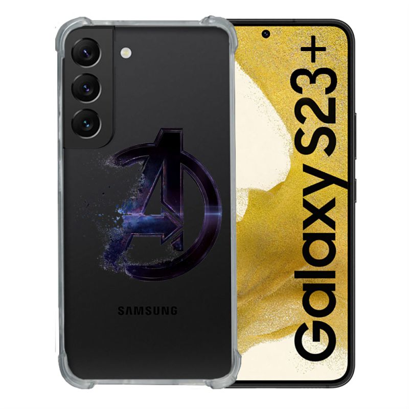 Coque Renforcée En Verre Trempé Transparente Pour Samsung Galaxy S23 Plus Avenger