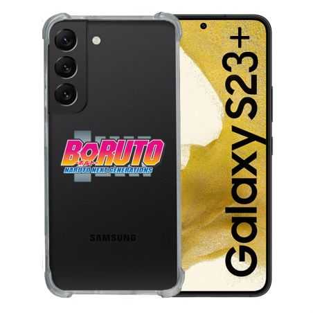 Coque Renforcée En Verre Trempé Transparente Pour Samsung Galaxy S23 Plus Boruto Logo