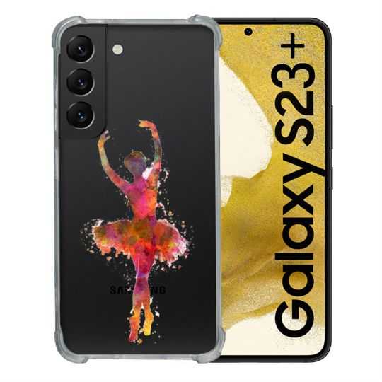 Coque Renforcée En Verre Trempé Transparente Pour Samsung Galaxy S23 Plus Danseuse etoile