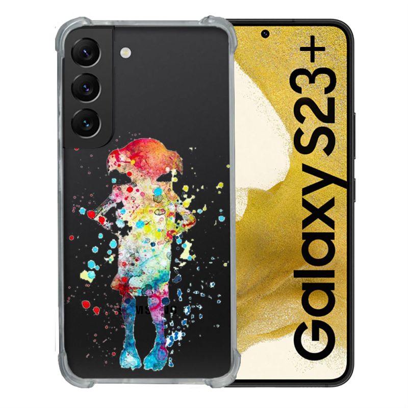 Coque Renforcée En Verre Trempé Transparente Pour Samsung Galaxy S23 Plus Dobby Colore