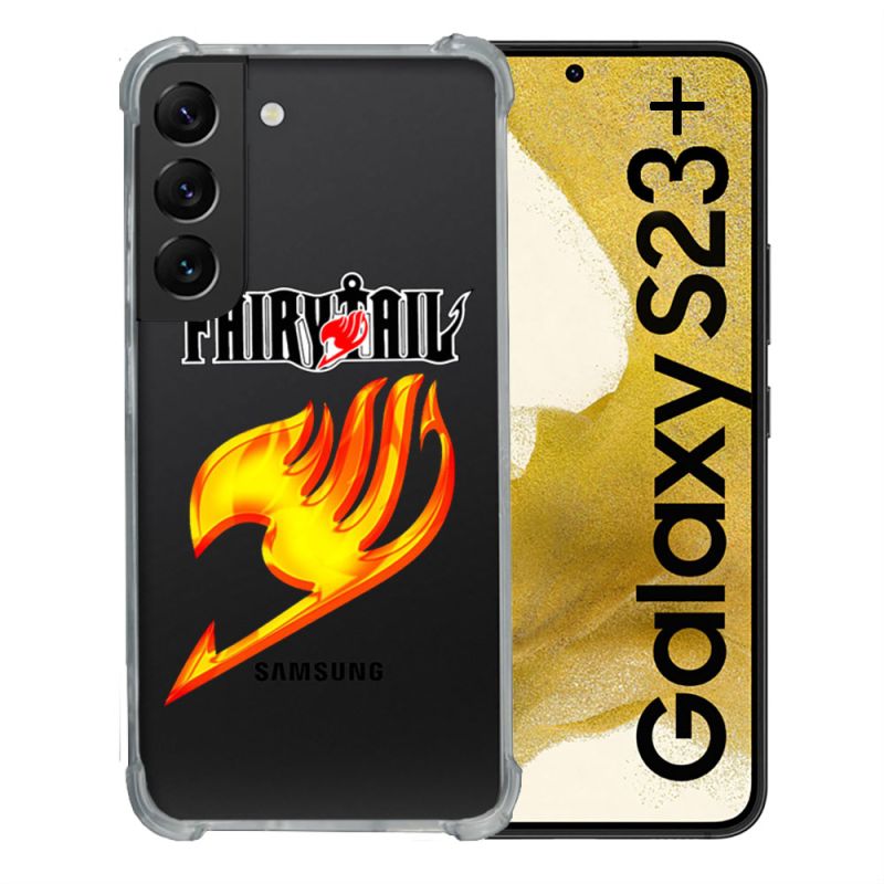 Coque Renforcée En Verre Trempé Transparente Pour Samsung Galaxy S23 Plus Fairy Tail