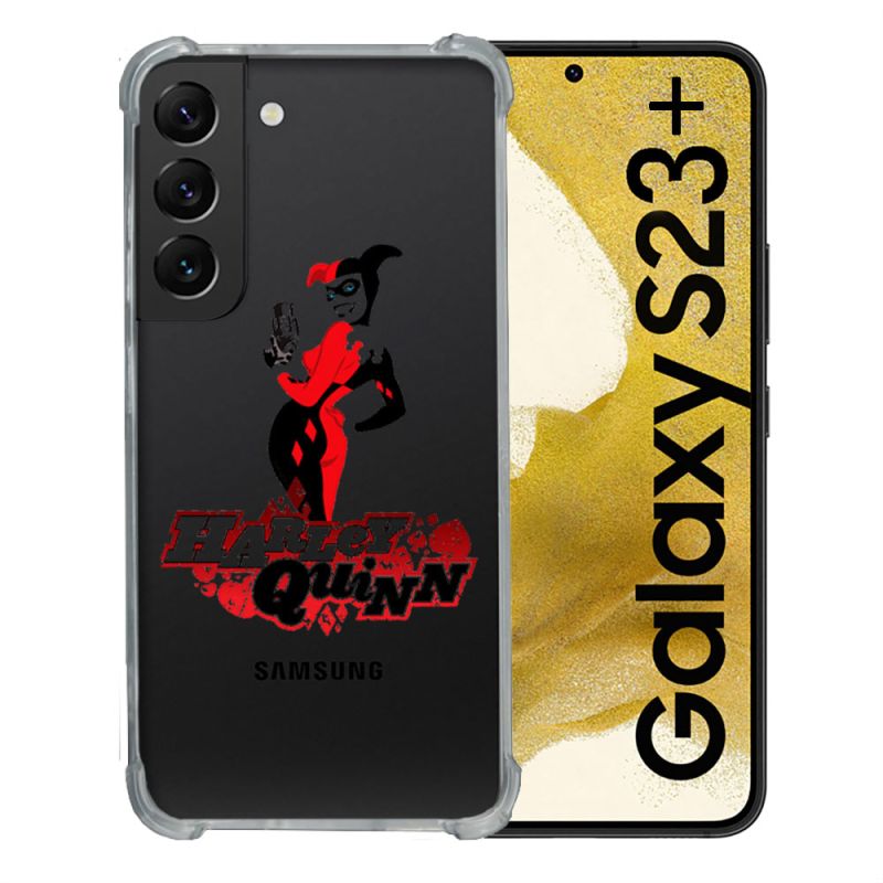 Coque Renforcée En Verre Trempé Transparente Pour Samsung Galaxy S23 Plus Harley Quinn
