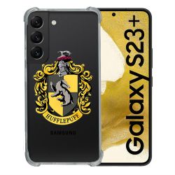 Coque Renforcée En Verre Trempé Transparente Pour Samsung Galaxy S23 Plus Harry Potter Hufflepuff