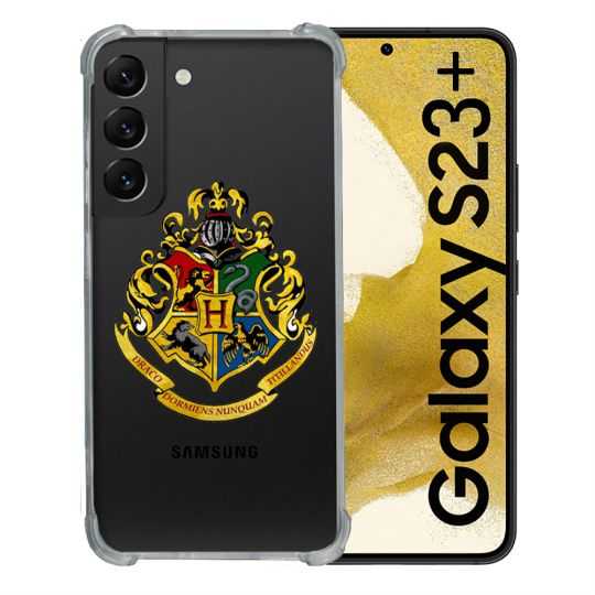 Coque Renforcée En Verre Trempé Transparente Pour Samsung Galaxy S23 Plus Harry Potter Poudlard
