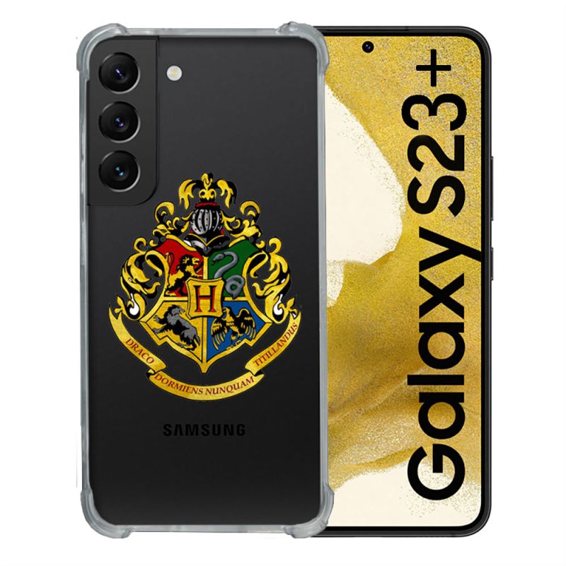 Coque Renforcée En Verre Trempé Transparente Pour Samsung Galaxy S23 Plus Harry Potter Poudlard